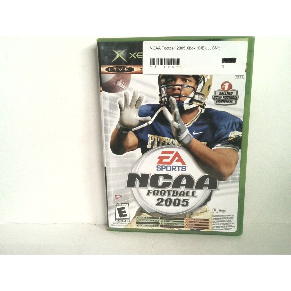 NCAA Football 2005/Top Spin Tennis Xbox CIB